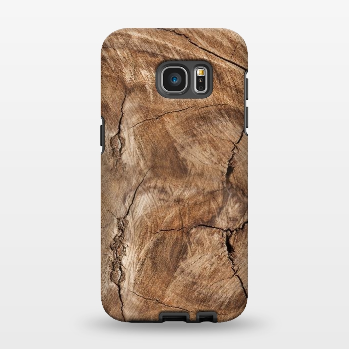 Galaxy S7 EDGE StrongFit wooden texture by haroulita