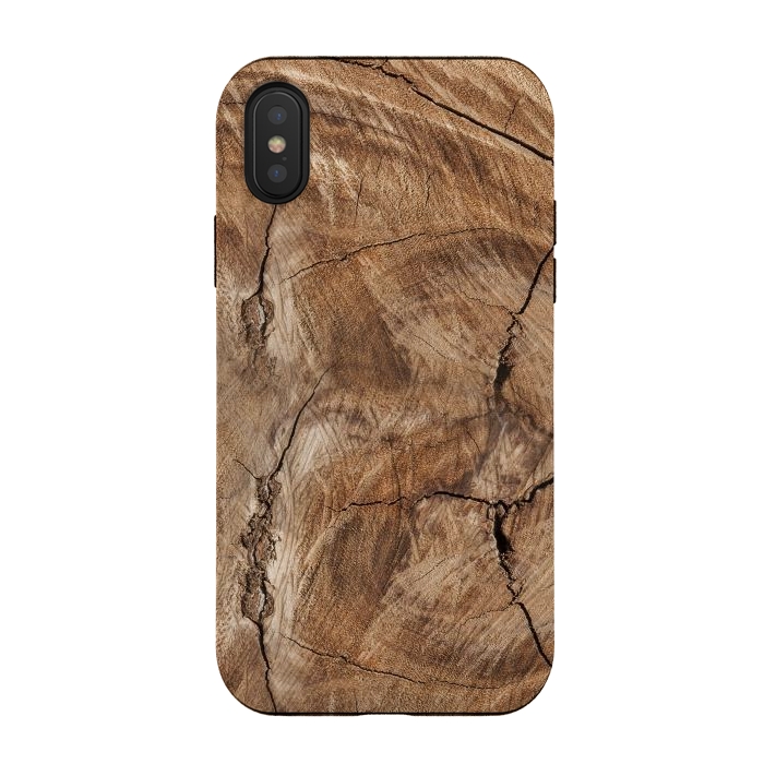 iPhone Xs / X StrongFit wooden texture by haroulita