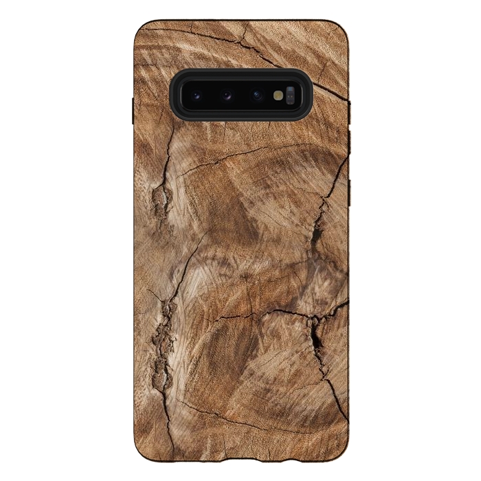 Galaxy S10 plus StrongFit wooden texture by haroulita