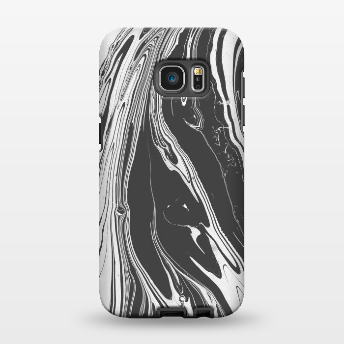Galaxy S7 EDGE StrongFit bw marble x by haroulita