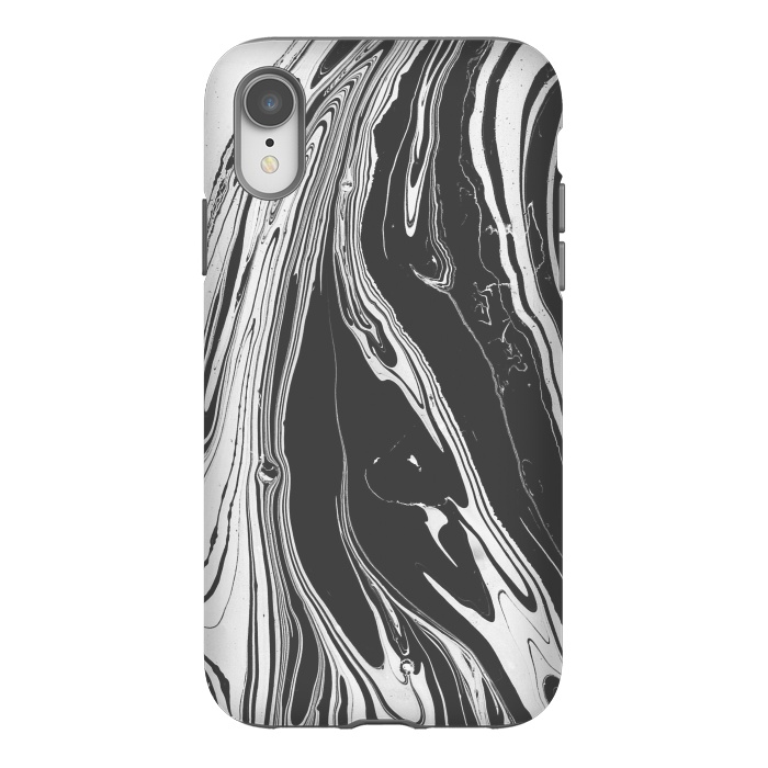 iPhone Xr StrongFit bw marble x by haroulita