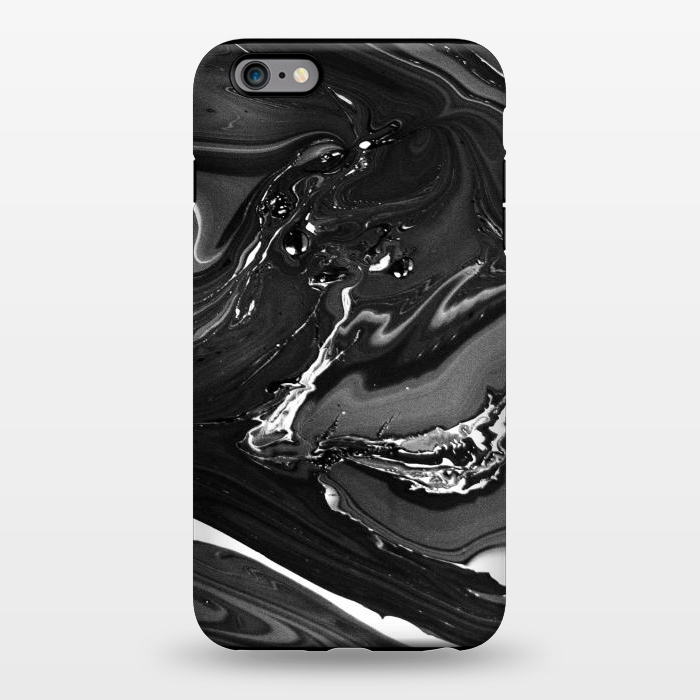 iPhone 6/6s plus StrongFit black white minimal marble by haroulita