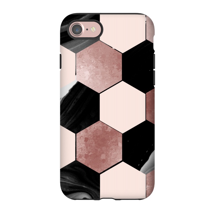 iPhone 7 StrongFit geometrical marble by haroulita