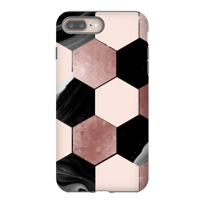 iPhone 7 plus StrongFit geometrical marble by haroulita