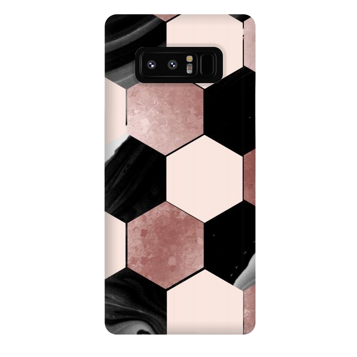 Galaxy Note 8 StrongFit geometrical marble by haroulita