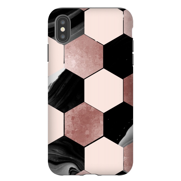 iPhone Xs Max StrongFit geometrical marble by haroulita
