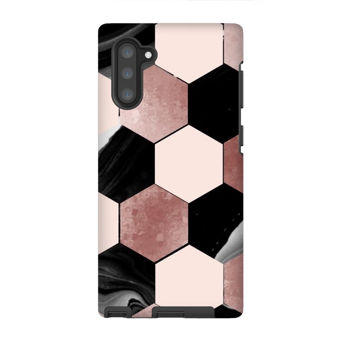 Galaxy Note 10 StrongFit geometrical marble by haroulita