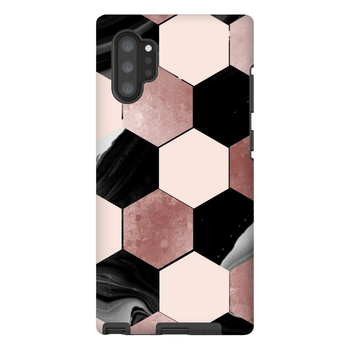 Galaxy Note 10 plus StrongFit geometrical marble by haroulita