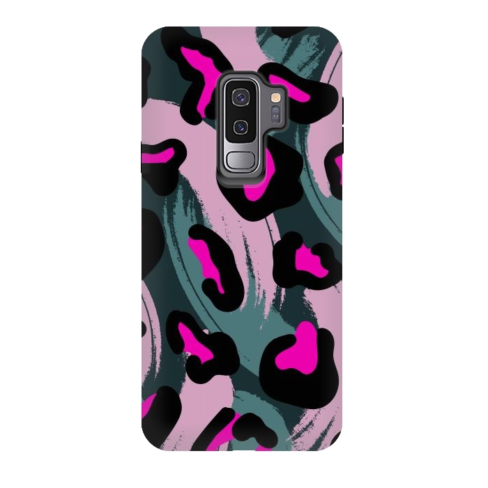 Galaxy S9 plus StrongFit camo animal print by haroulita