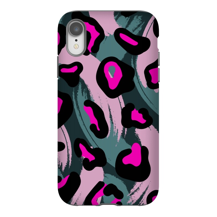 iPhone Xr StrongFit camo animal print by haroulita