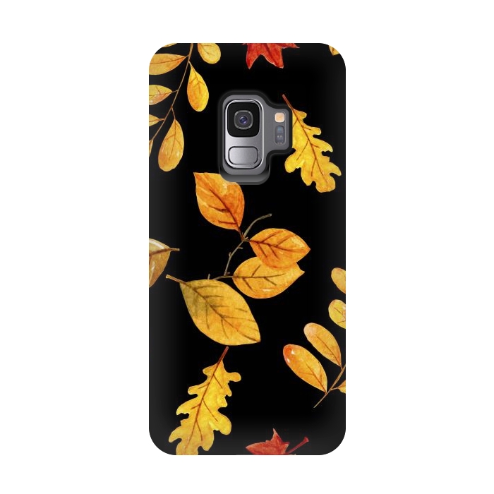 Galaxy S9 StrongFit fall leaves x by haroulita