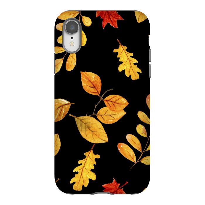 iPhone Xr StrongFit fall leaves x by haroulita