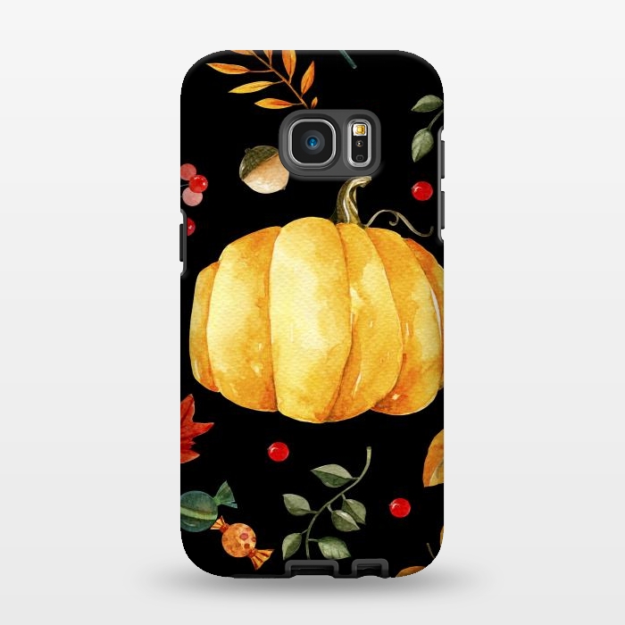 Galaxy S7 EDGE StrongFit pumpkin season by haroulita