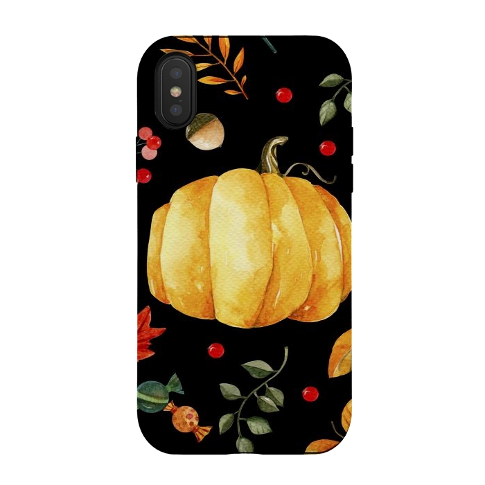 iPhone Xs / X StrongFit pumpkin season by haroulita