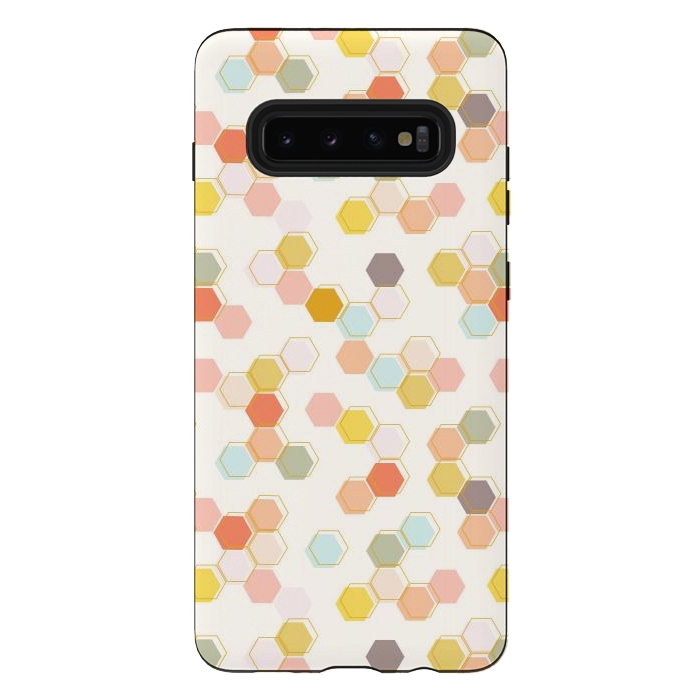 Galaxy S10 plus StrongFit Honeycomb by Melissa Lee