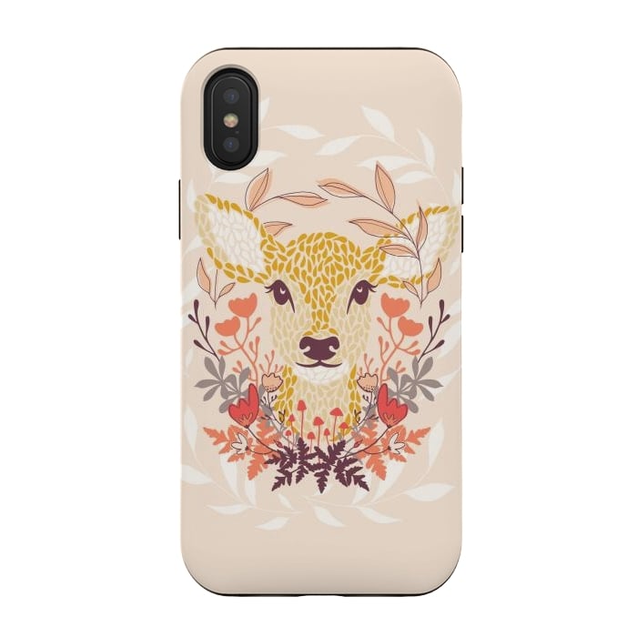 iPhone Xs / X StrongFit Oh Deer by Melissa Lee