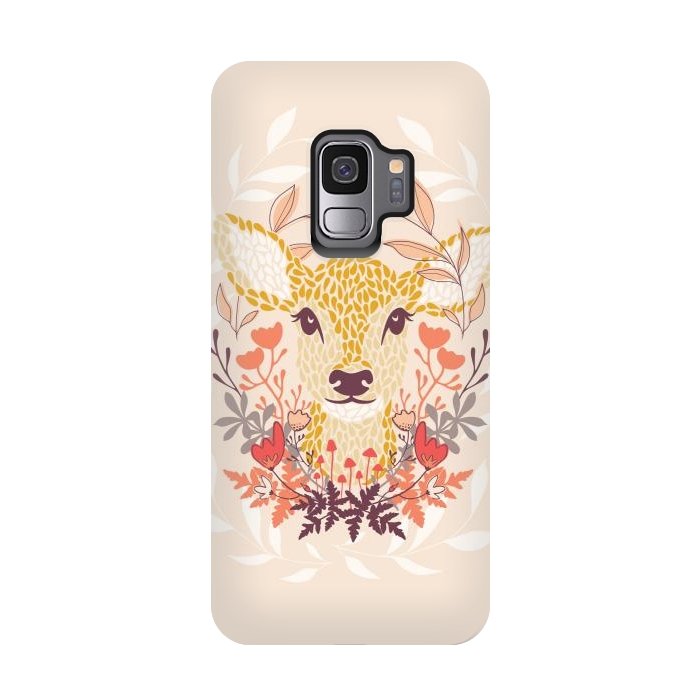 Galaxy S9 StrongFit Oh Deer by Melissa Lee