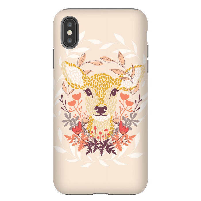 iPhone Xs Max StrongFit Oh Deer by Melissa Lee