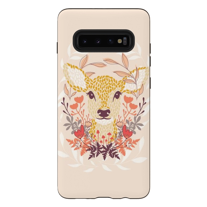 Galaxy S10 plus StrongFit Oh Deer by Melissa Lee