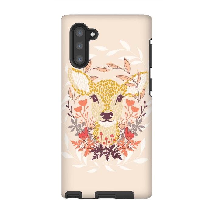 Galaxy Note 10 StrongFit Oh Deer by Melissa Lee