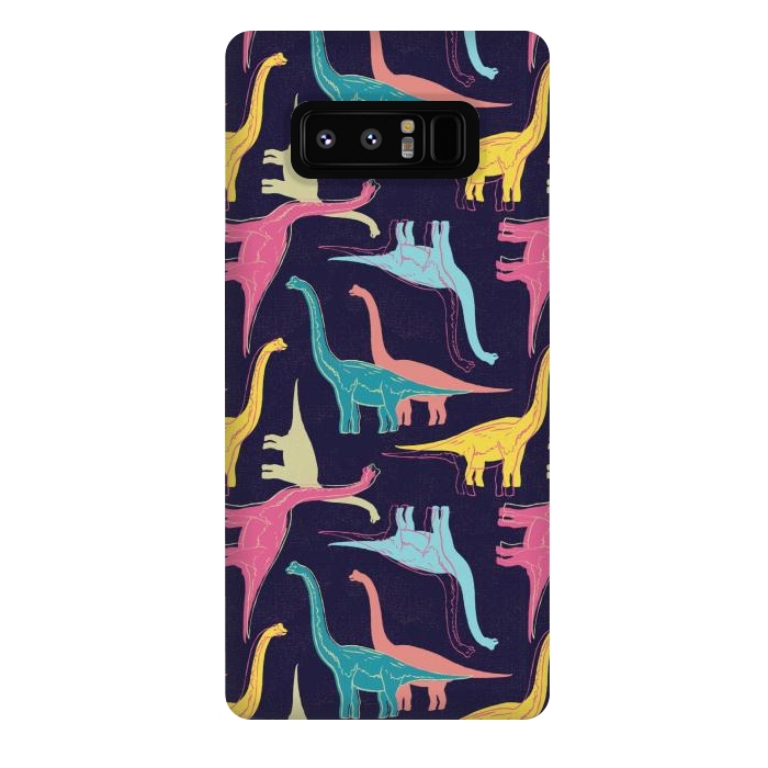 Galaxy Note 8 StrongFit Rubberneckers - Midnight Blue by Melissa Lee