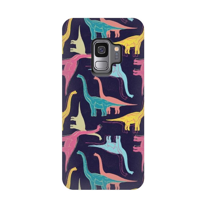 Galaxy S9 StrongFit Rubberneckers - Midnight Blue by Melissa Lee