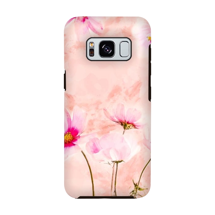Galaxy S8 StrongFit Pink Spring Flower by Creativeaxle