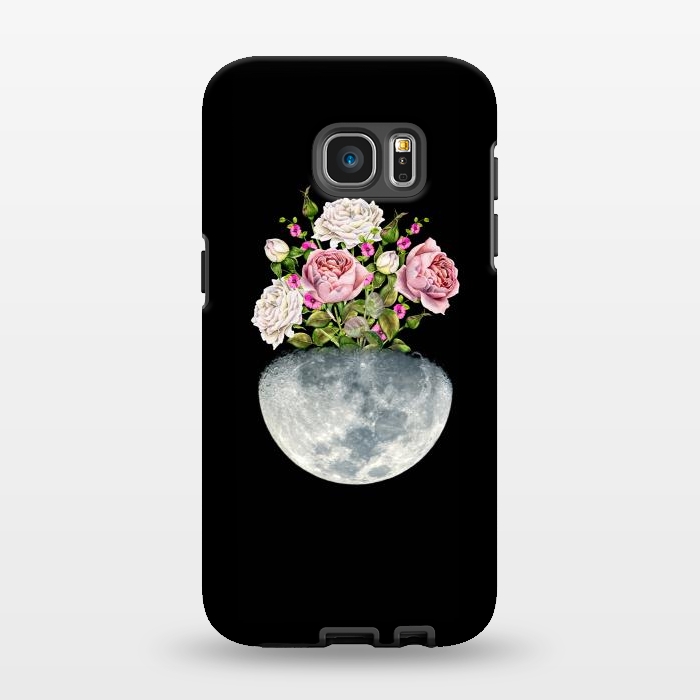 Galaxy S7 EDGE StrongFit Moon Flower Pot by Creativeaxle