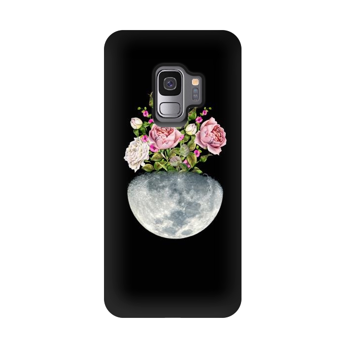 Galaxy S9 StrongFit Moon Flower Pot by Creativeaxle