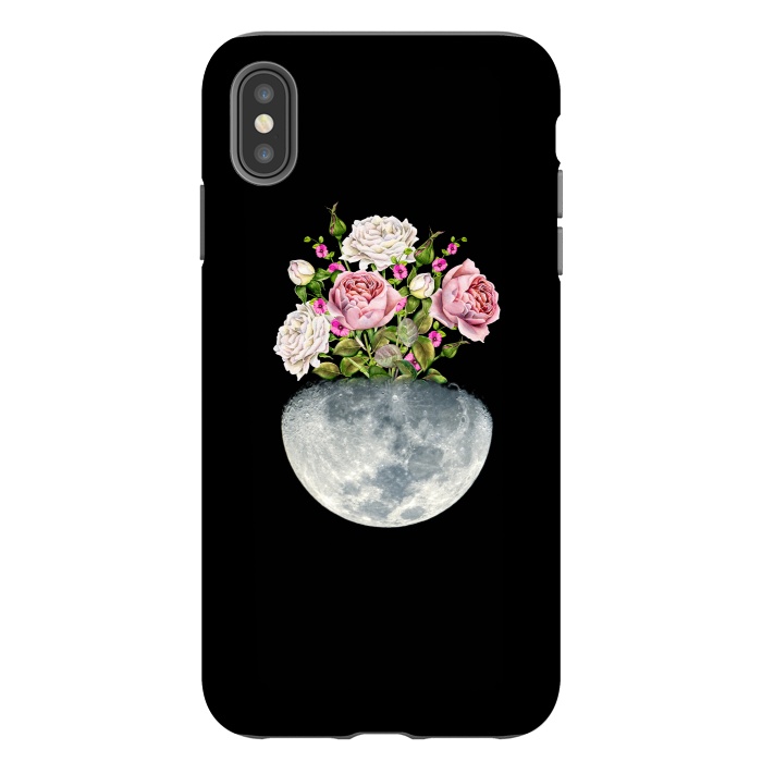 iPhone Xs Max StrongFit Moon Flower Pot by Creativeaxle