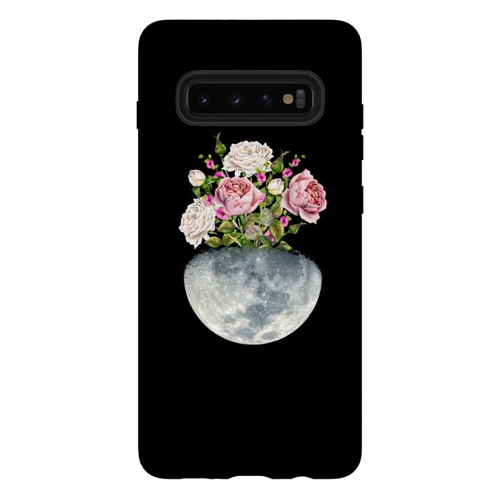 Galaxy S10 plus StrongFit Moon Flower Pot by Creativeaxle