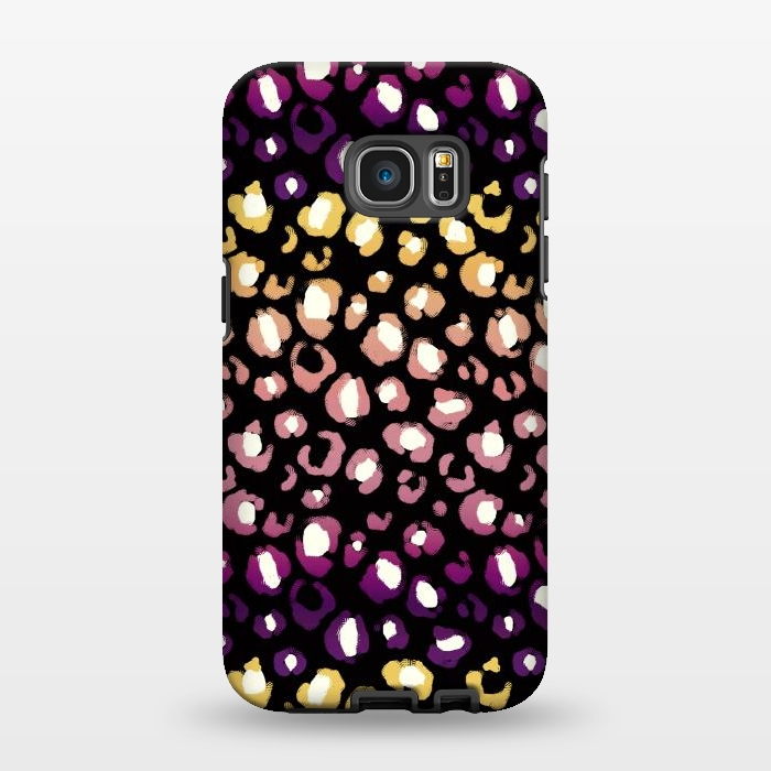 Galaxy S7 EDGE StrongFit Gradient graphic leopard print by Oana 