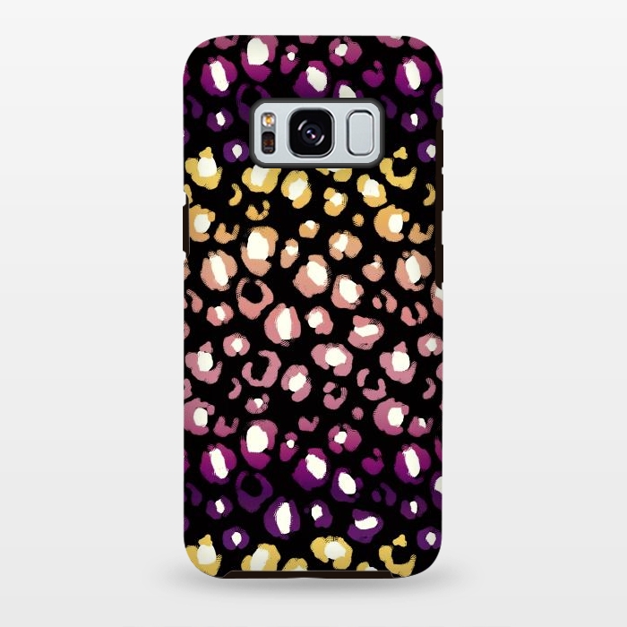 Galaxy S8 plus StrongFit Gradient graphic leopard print by Oana 