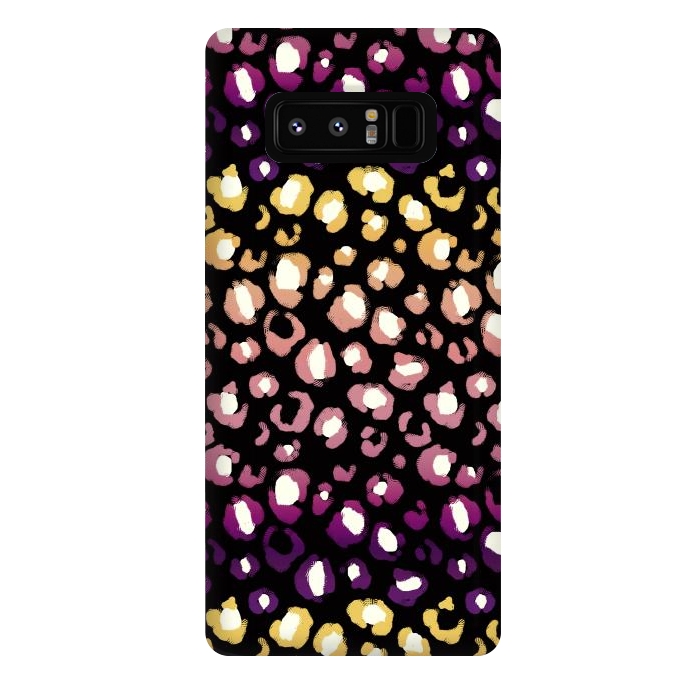 Galaxy Note 8 StrongFit Gradient graphic leopard print by Oana 