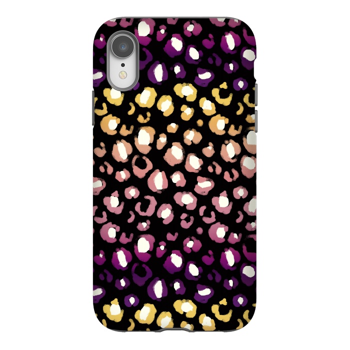 iPhone Xr StrongFit Gradient graphic leopard print by Oana 