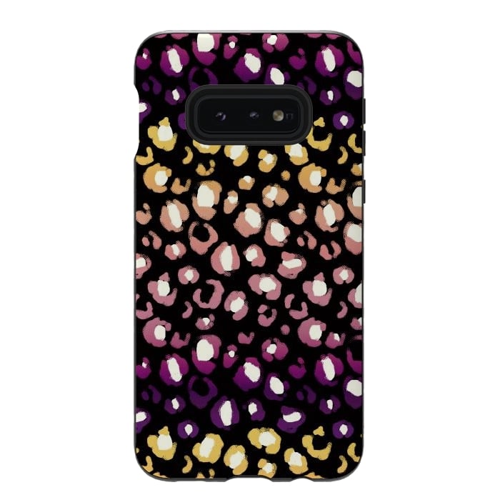 Galaxy S10e StrongFit Gradient graphic leopard print by Oana 