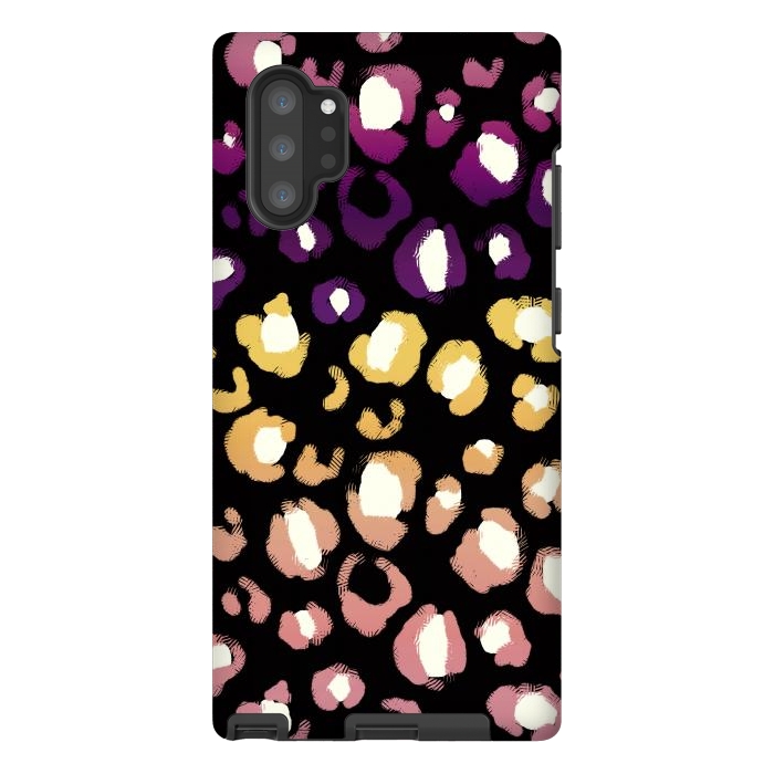 Galaxy Note 10 plus StrongFit Gradient graphic leopard print by Oana 