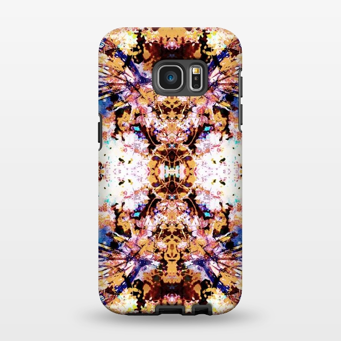 Galaxy S7 EDGE StrongFit Painted butterfly wings and flower petals by Oana 