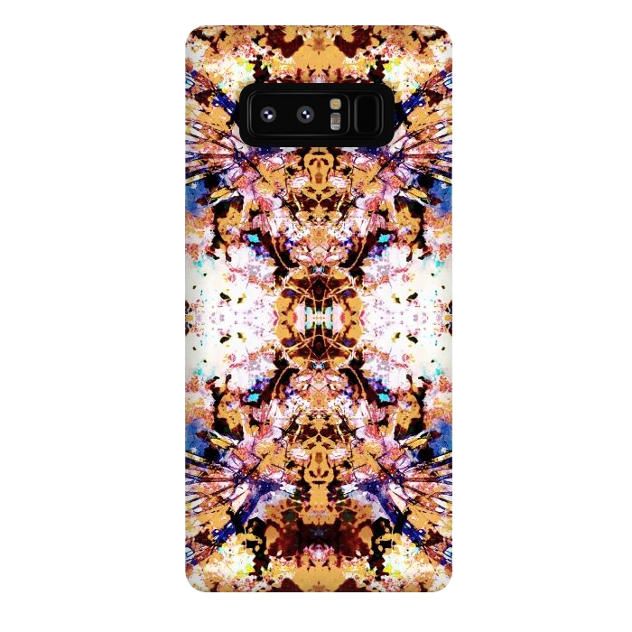 Galaxy Note 8 StrongFit Painted butterfly wings and flower petals by Oana 