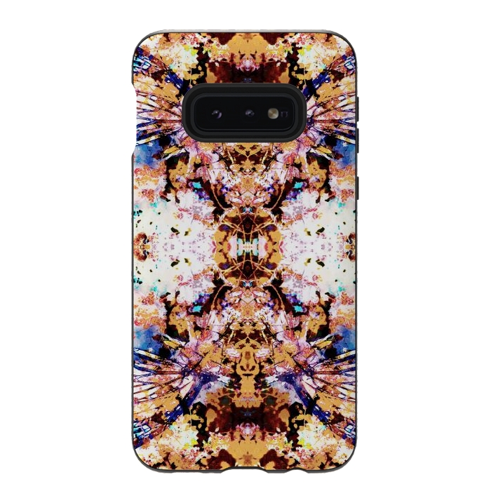 Galaxy S10e StrongFit Painted butterfly wings and flower petals by Oana 