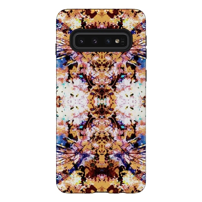 Galaxy S10 StrongFit Painted butterfly wings and flower petals by Oana 