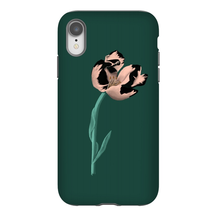 iPhone Xr StrongFit Tulip Flower by Tishya Oedit