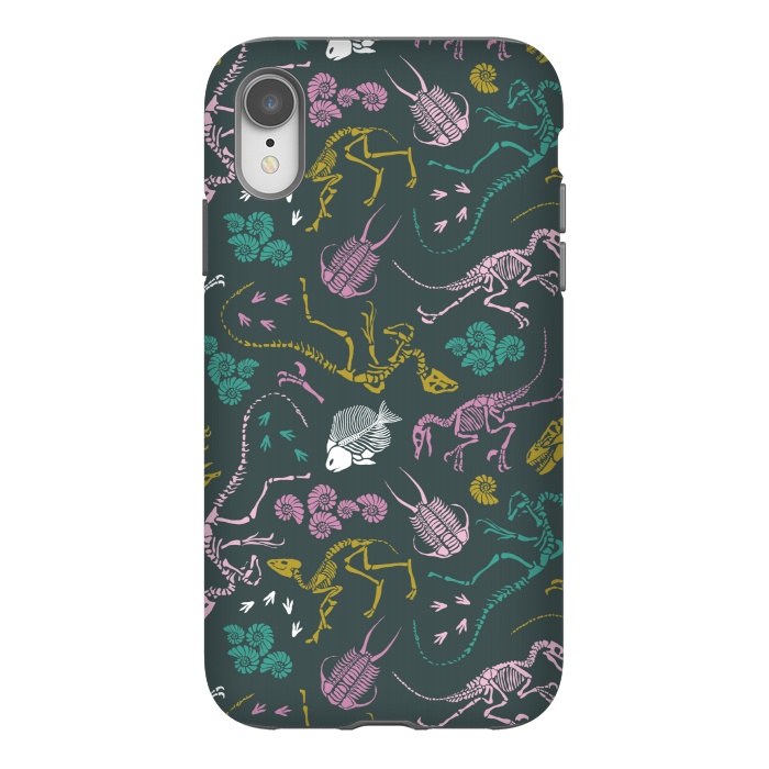 iPhone Xr StrongFit Dinosaurs by Tishya Oedit