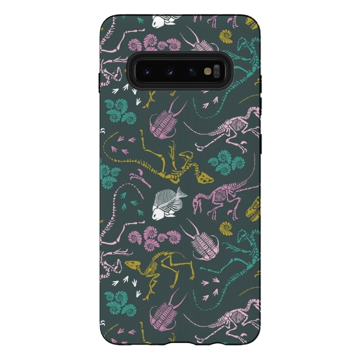 Galaxy S10 plus StrongFit Dinosaurs by Tishya Oedit