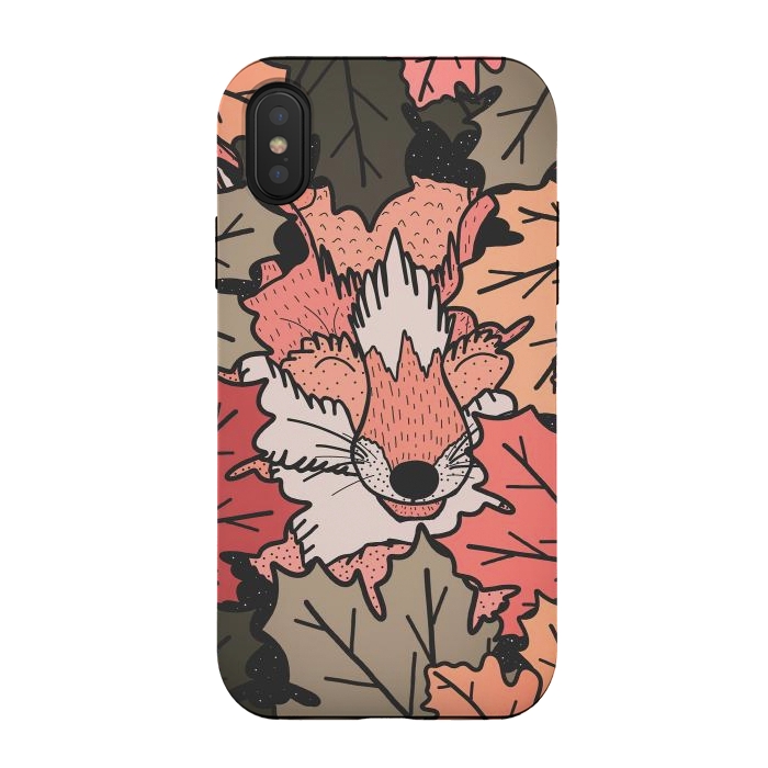 iPhone Xs / X StrongFit The hidden fox by Steve Wade (Swade)