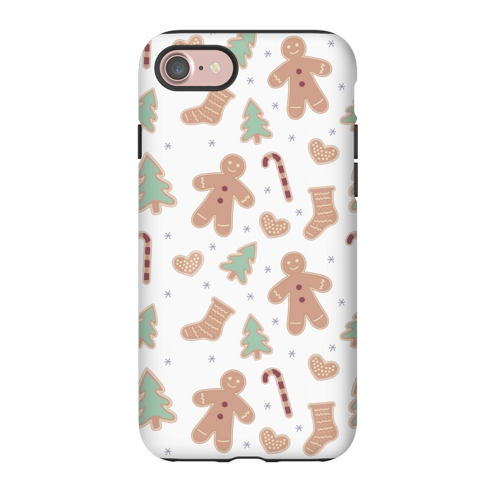 iPhone 7 StrongFit ginger bread pattern by MALLIKA