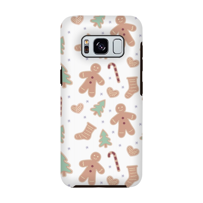 Galaxy S8 StrongFit ginger bread pattern by MALLIKA