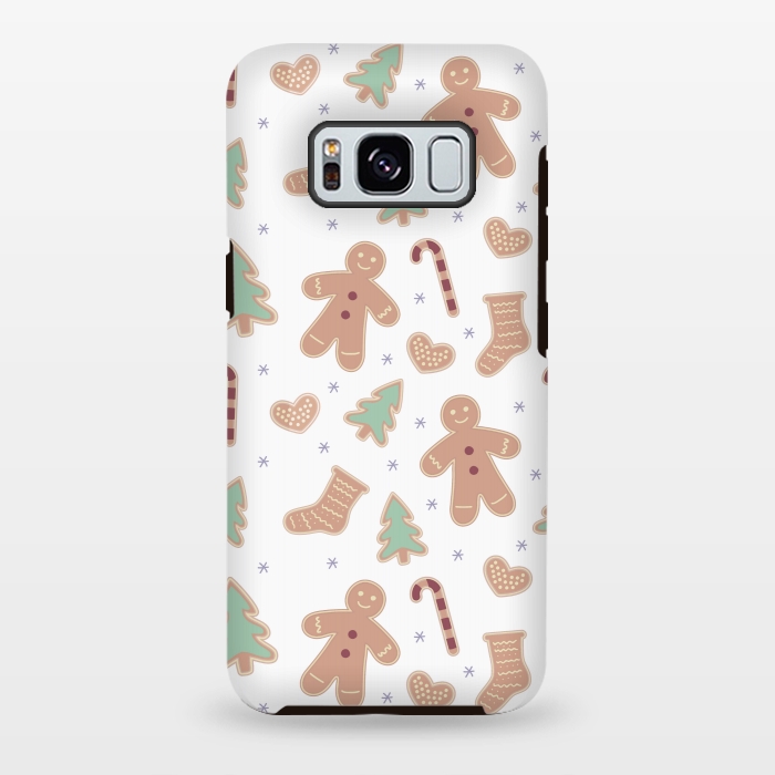 Galaxy S8 plus StrongFit ginger bread pattern by MALLIKA