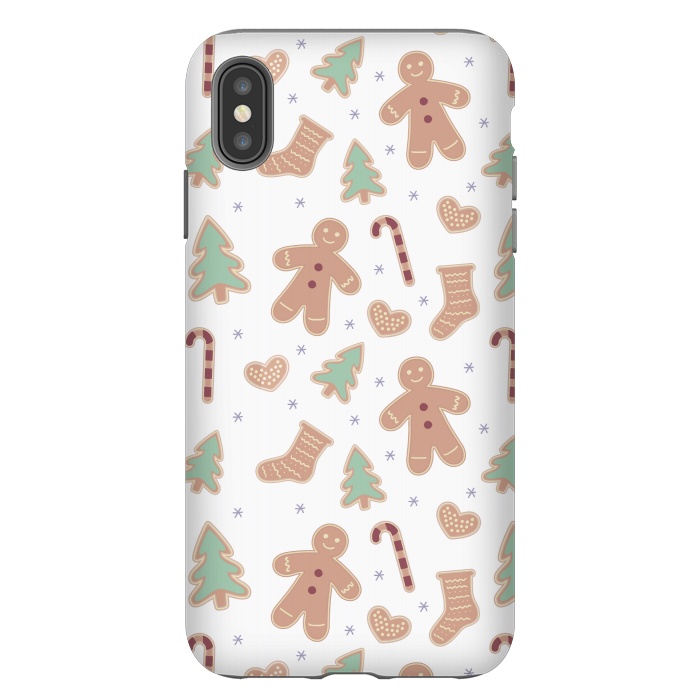 iPhone Xs Max StrongFit ginger bread pattern by MALLIKA