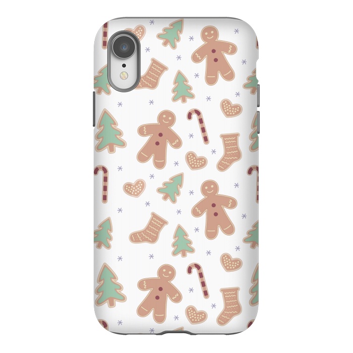iPhone Xr StrongFit ginger bread pattern by MALLIKA